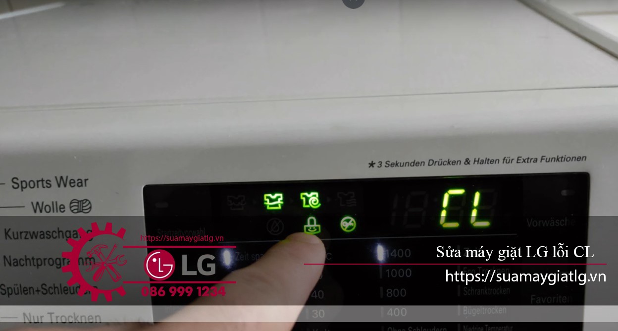 Máy giặt LG báo lỗi CL