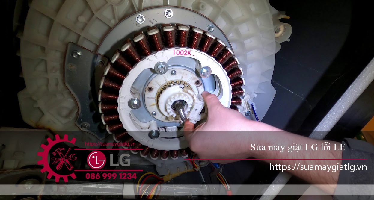 Máy giặt LG lỗi LE có thể do lỗi động cơ 